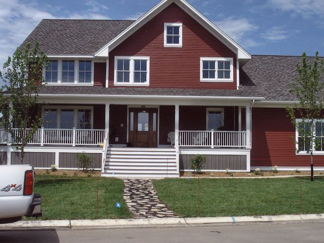 Red home from J&J Painting’s existing project gallery